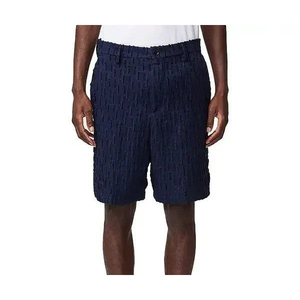 Nn07 Shorts Mens Size 30 Navy Blue Textured Regular Fit 9" Paw $305
